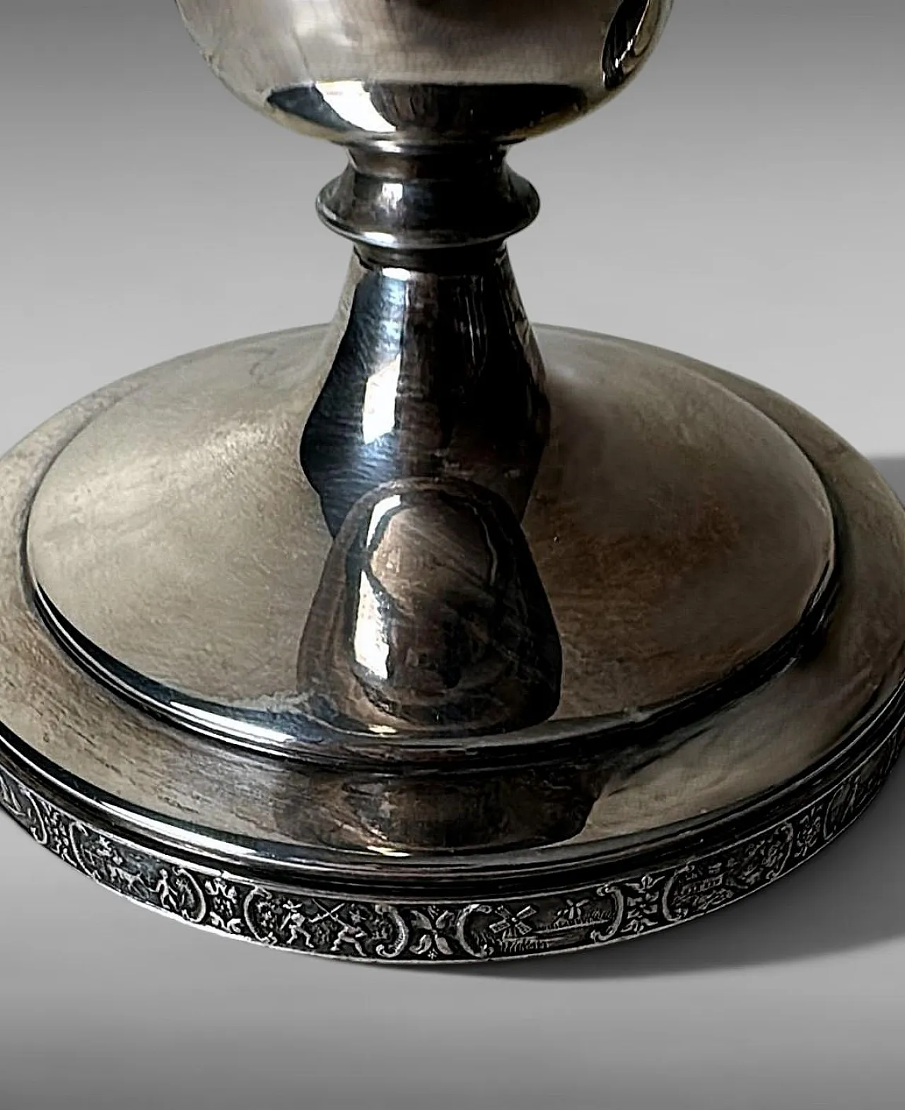 Coppia di candelabri in argento Dutchardt di Bernard Rice, anni '50 14