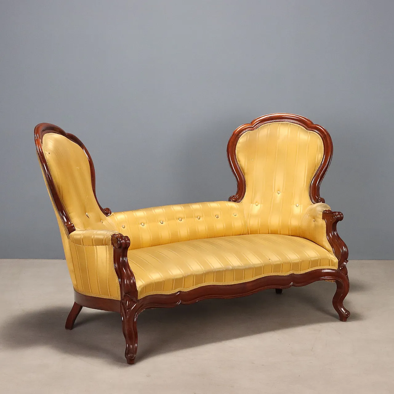 Mahogany conversation sofa, 19th century 1