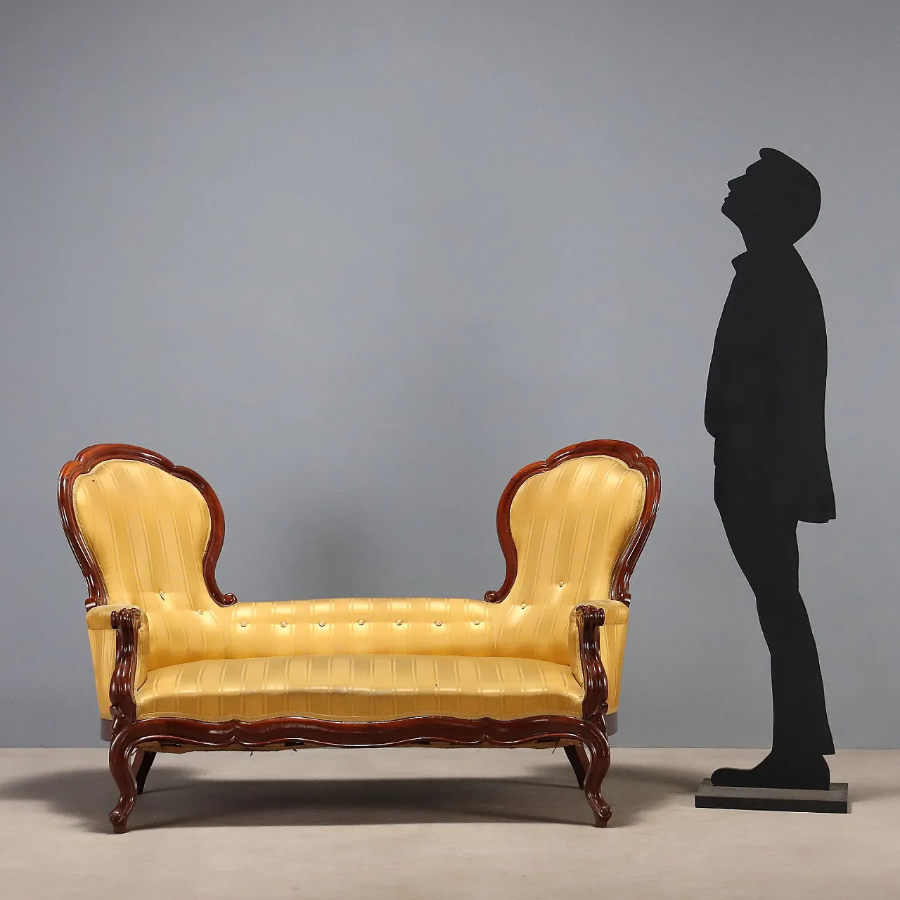Mahogany conversation sofa, 19th century 3