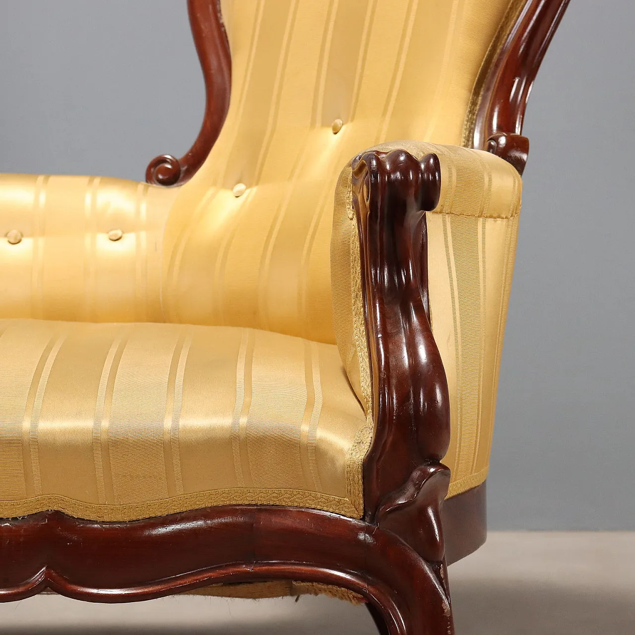 Mahogany conversation sofa, 19th century 4