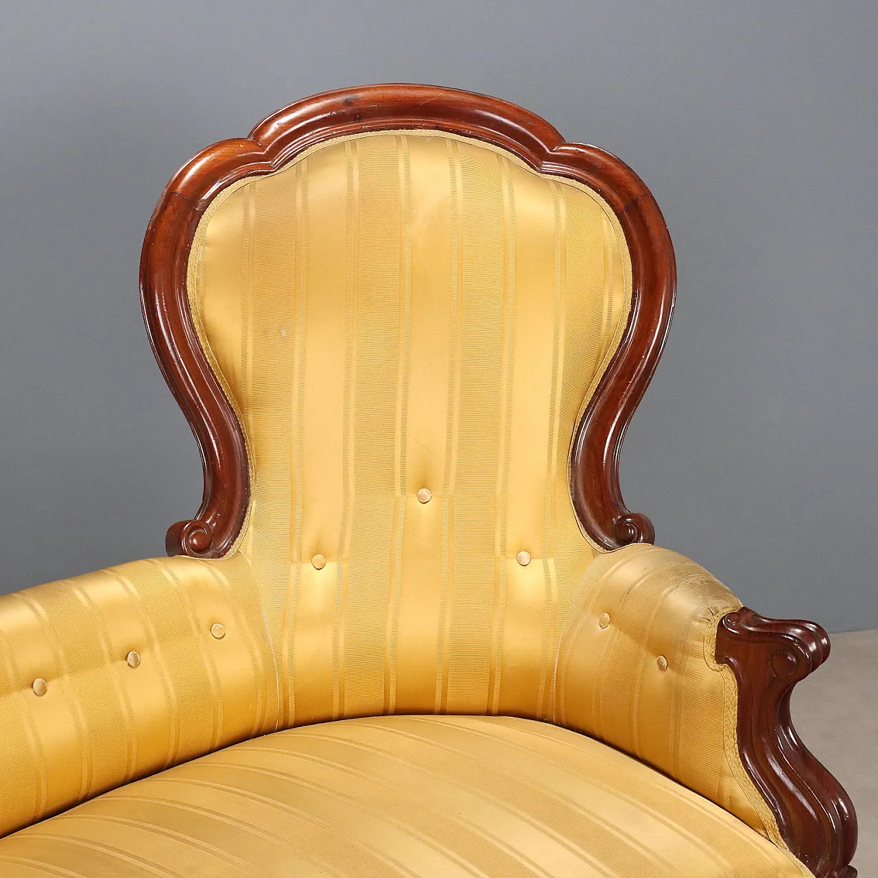 Mahogany conversation sofa, 19th century 5