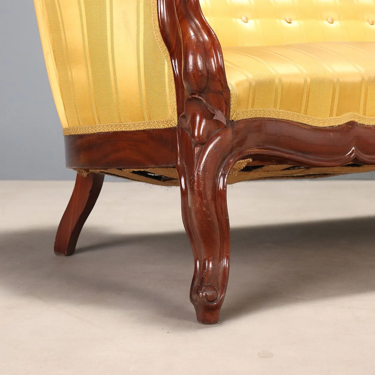 Mahogany conversation sofa, 19th century 6
