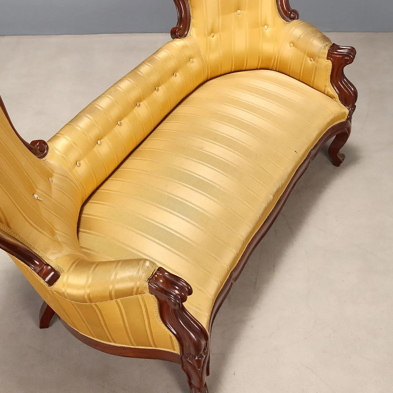 Mahogany conversation sofa, 19th century 7