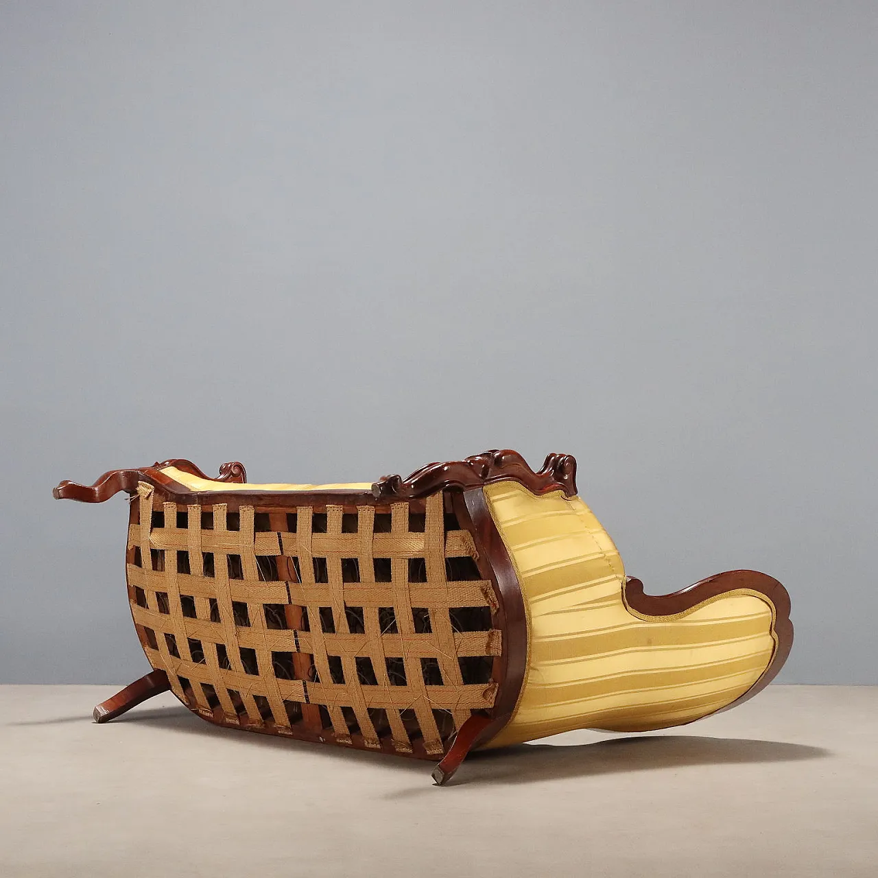 Mahogany conversation sofa, 19th century 9