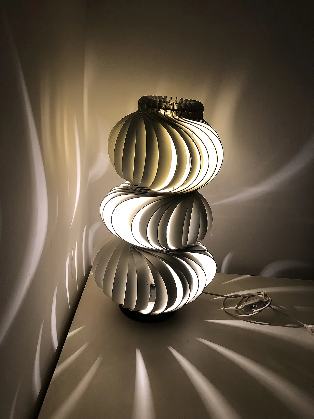 Lampada da Tavolo Medusa Olaf Von Bohr per Vallenti, anni '70 3