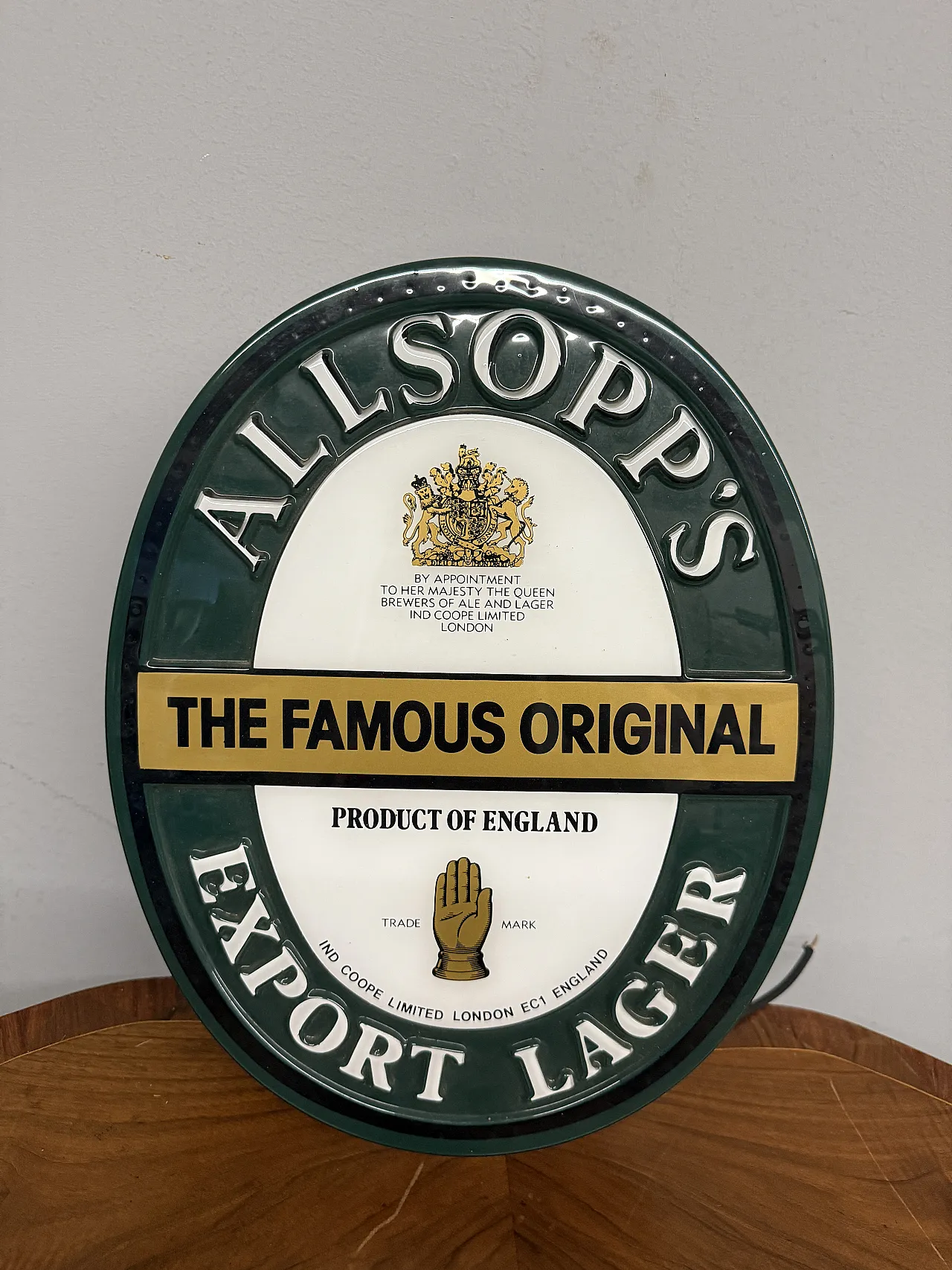 Allsopp's double-sided sign, 20th century 1