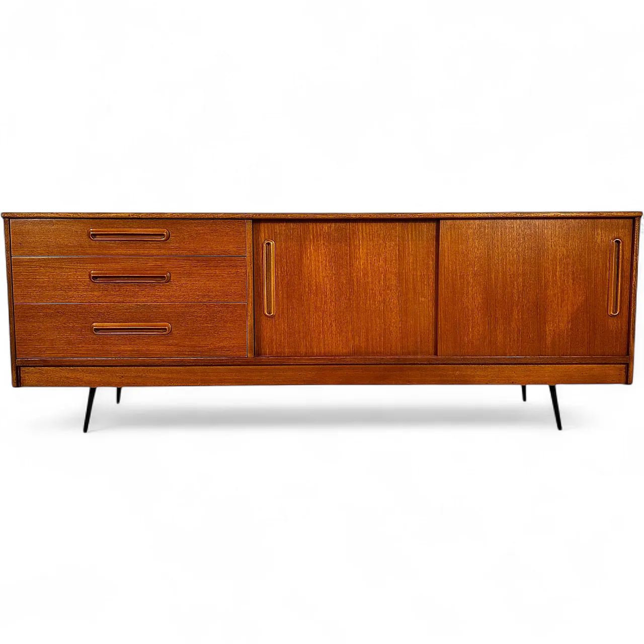 Sideboard danese in teak, anni ’60 12