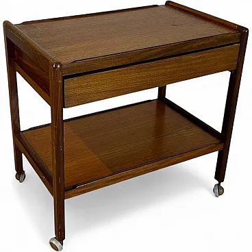Bar trolley danese in teak Scandinavian Modern, anni ’60