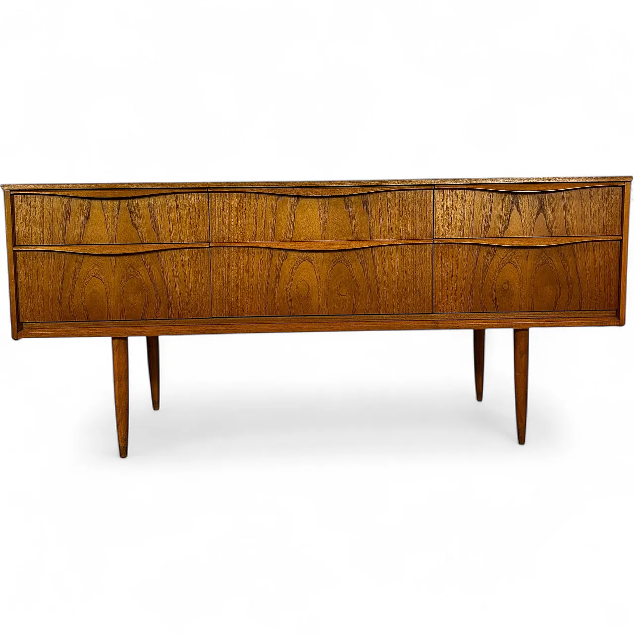 Cassettiera Austinsuite in teak inglese Mid-Century, anni ’60 12