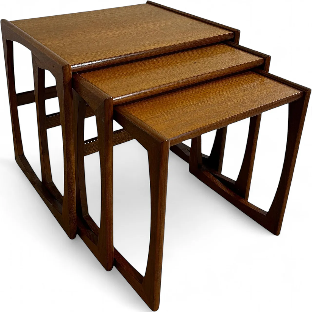 3 Tavolini nesting G Plan in teak inglese Mid-Century, anni ’60 14