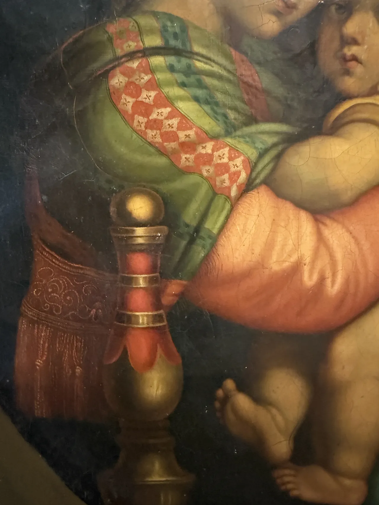Madonna of the chair, oil on canvas, 19th century 6