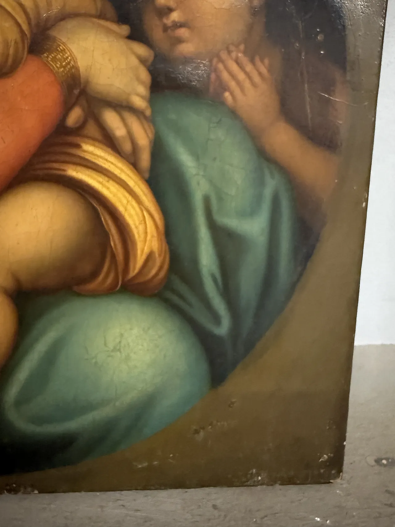 Madonna of the chair, oil on canvas, 19th century 7