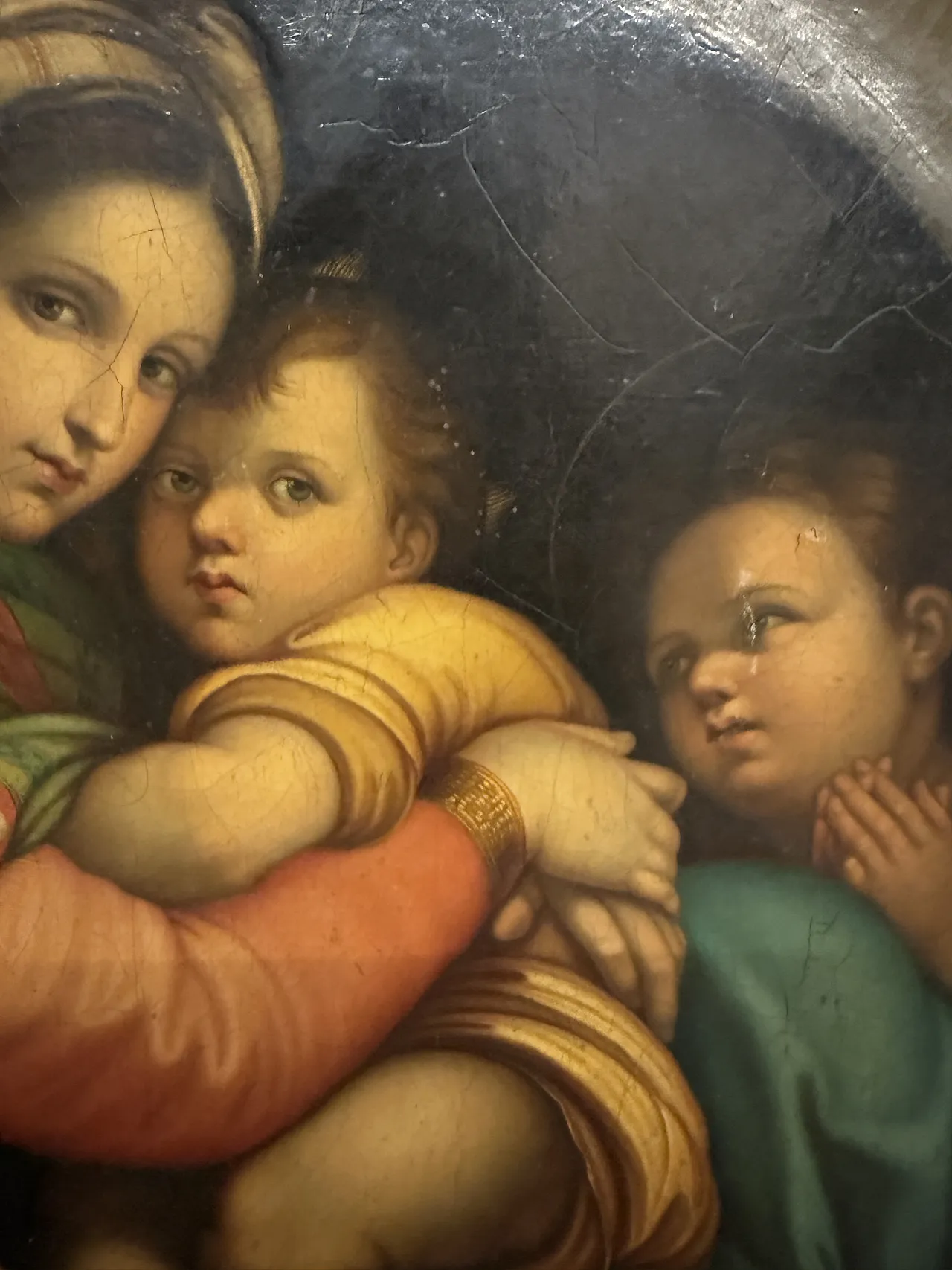 Madonna of the chair, oil on canvas, 19th century 8