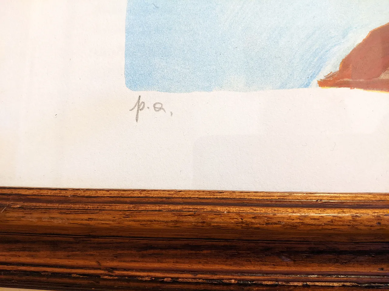 Virgilio Guidi, San Giorgio, original Lithograph, 1970s 3