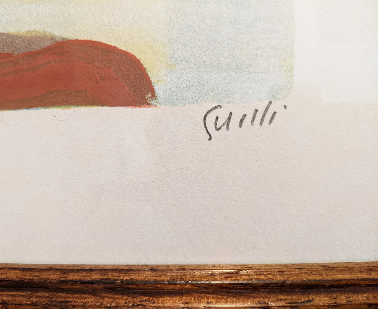 Virgilio Guidi, San Giorgio, original Lithograph, 1970s 4