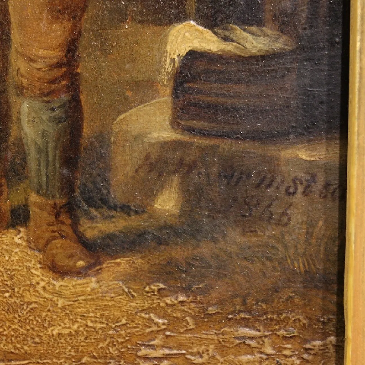 English country scene painting, 1866 3