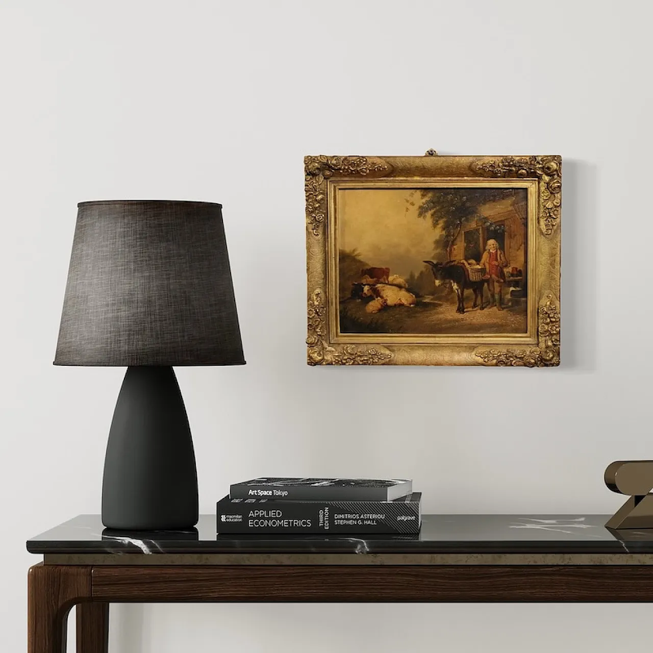 English country scene painting, 1866 9