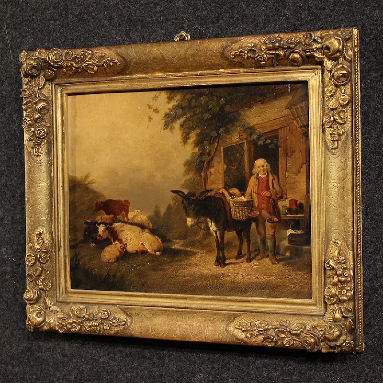 English country scene painting, 1866 13