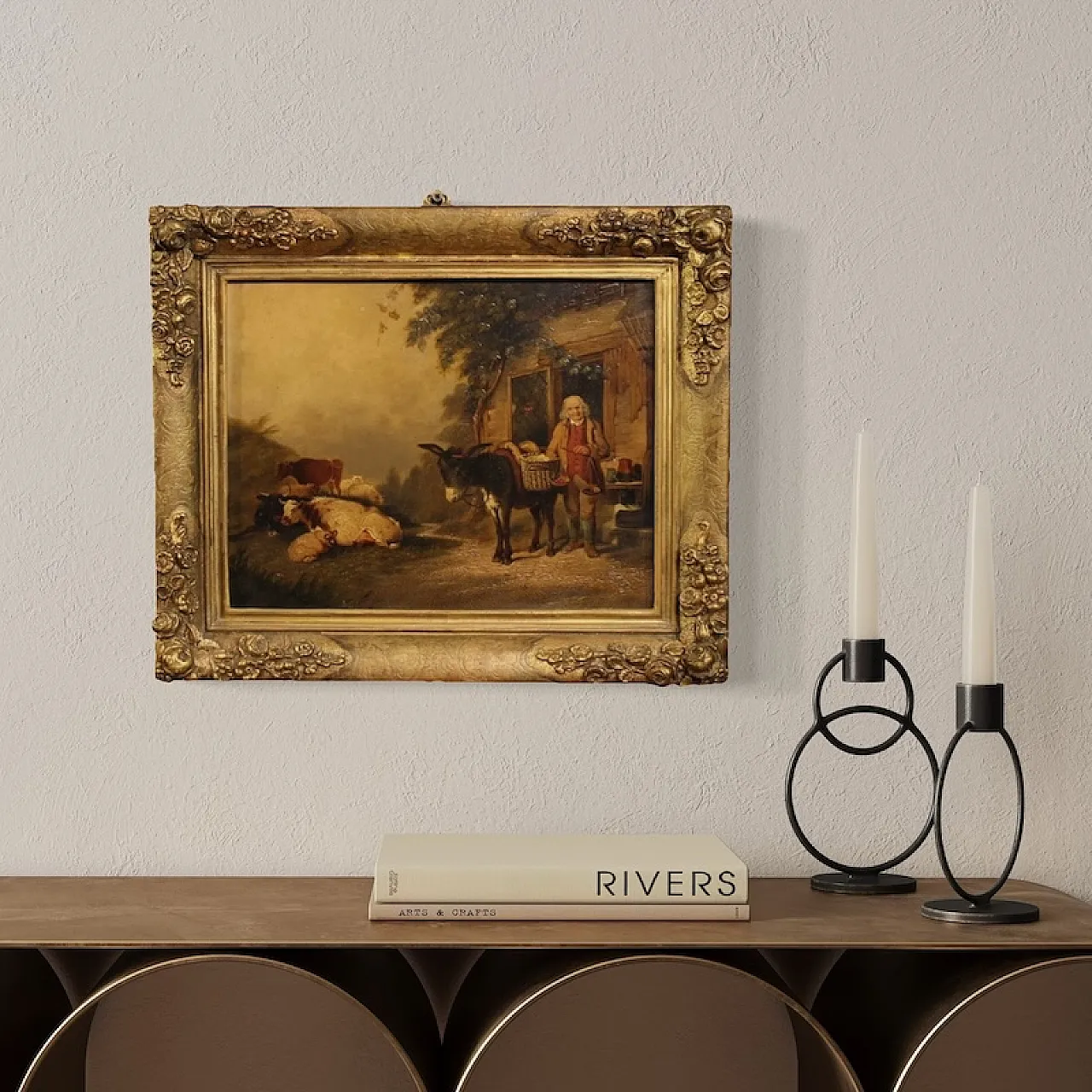 English country scene painting, 1866 15