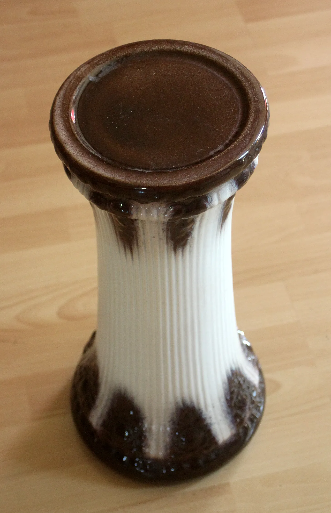 Mid Century ceramic flower column, plant stand, 70s 4