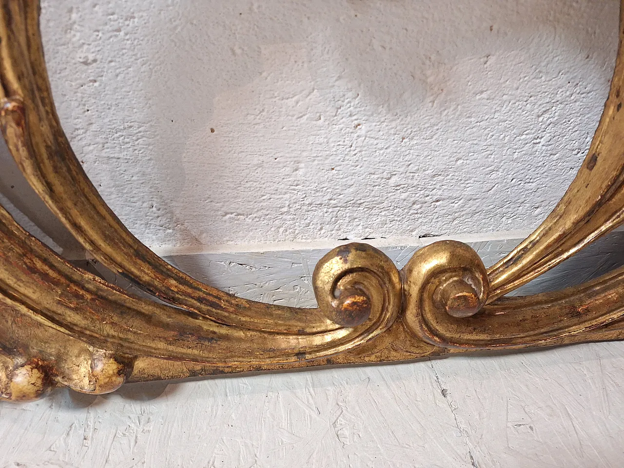 Baroque style headboard in carved and gilded wood, 19th century 18
