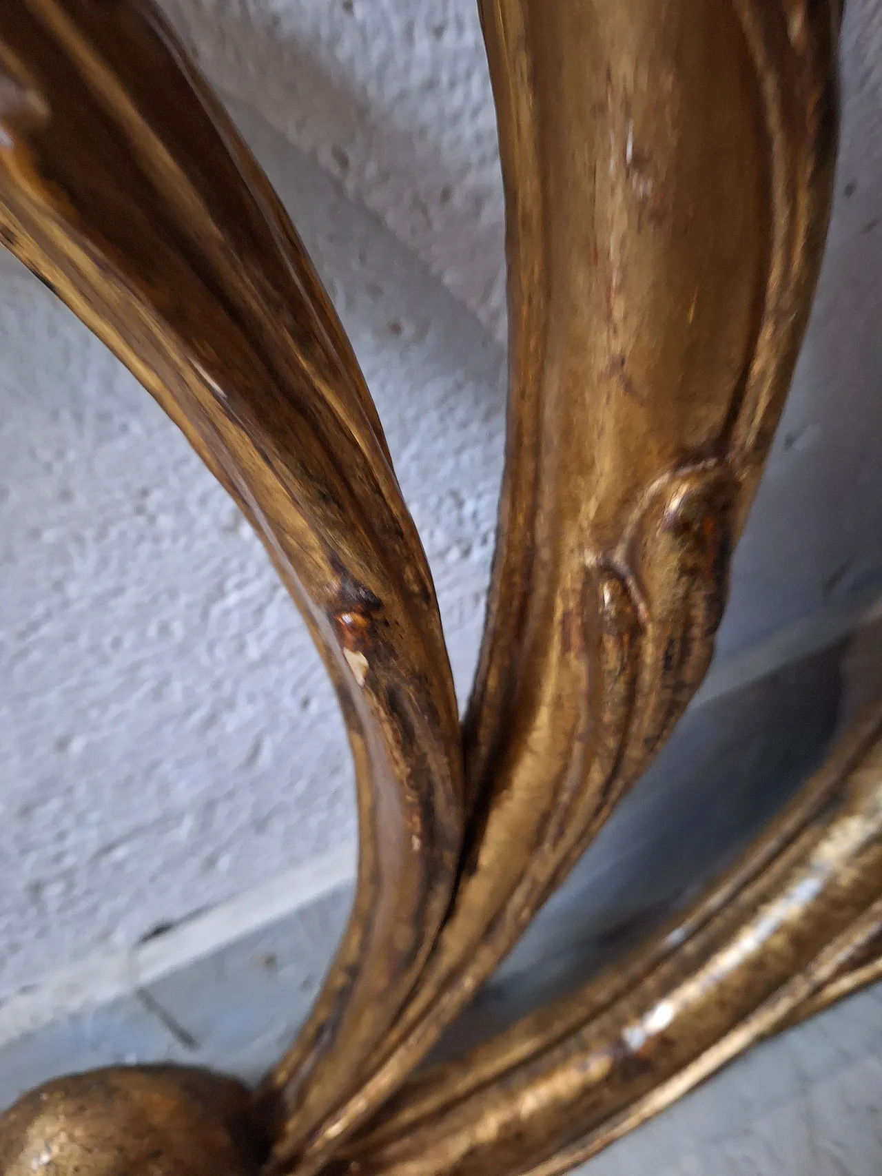 Baroque style headboard in carved and gilded wood, 19th century 24