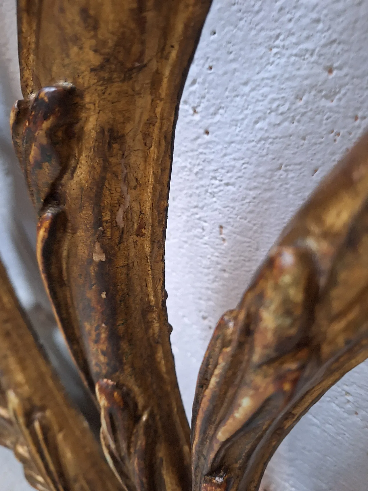 Baroque style headboard in carved and gilded wood, 19th century 25