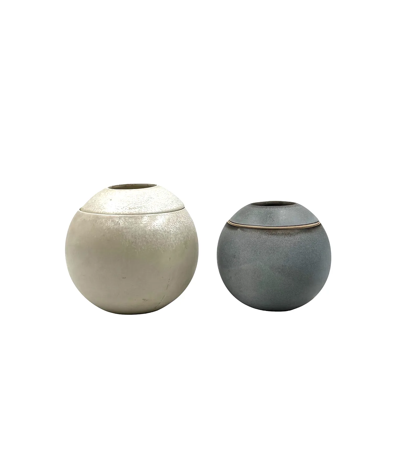 Pair of Mid-century Modern stoneware vases by Franco Bucci, 1960 9