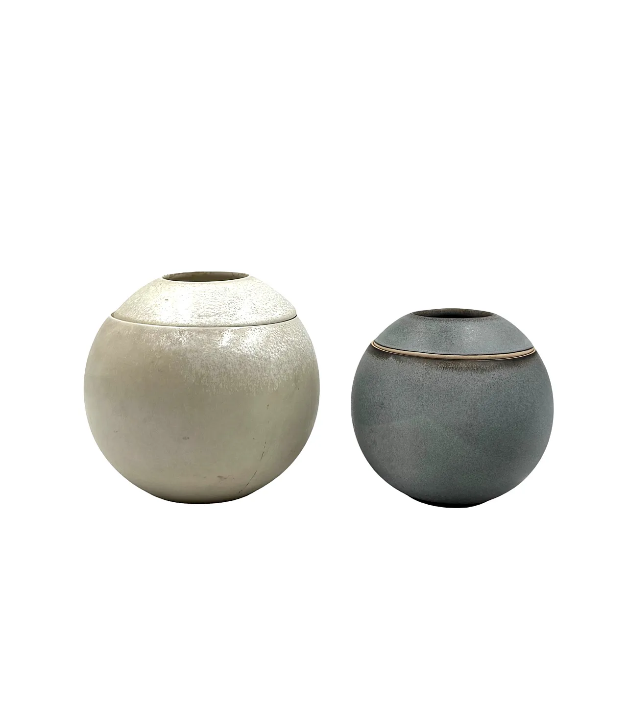 Pair of Mid-century Modern stoneware vases by Franco Bucci, 1960 10