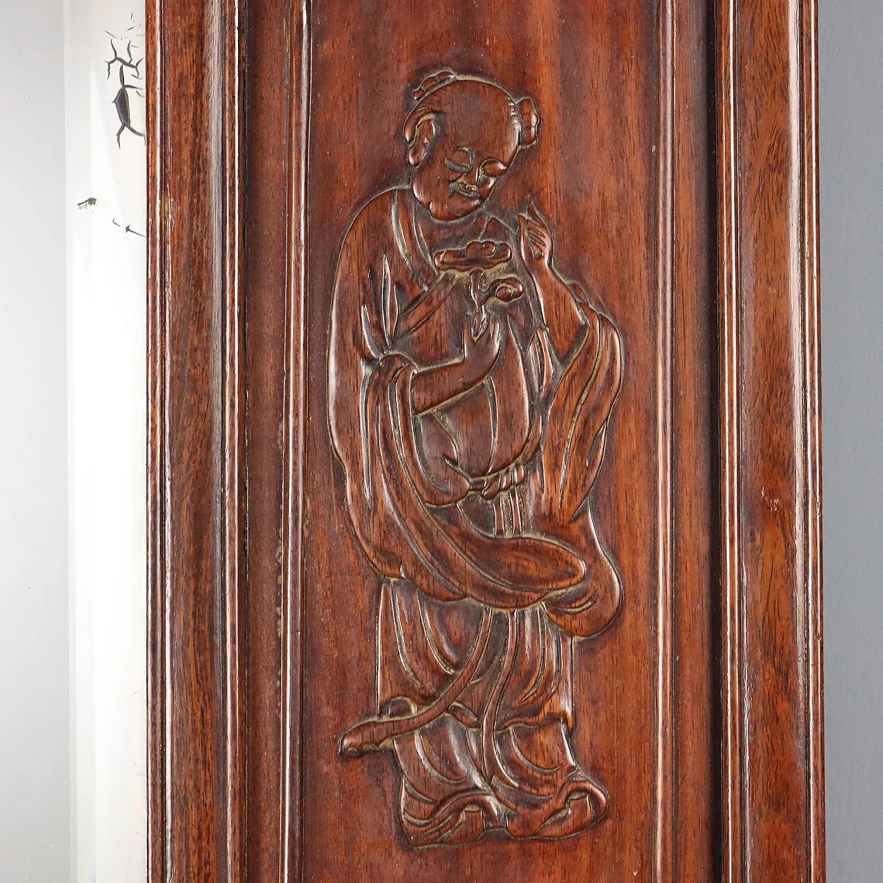 Specchiera Chinoiserie in legno esotico, '800 6