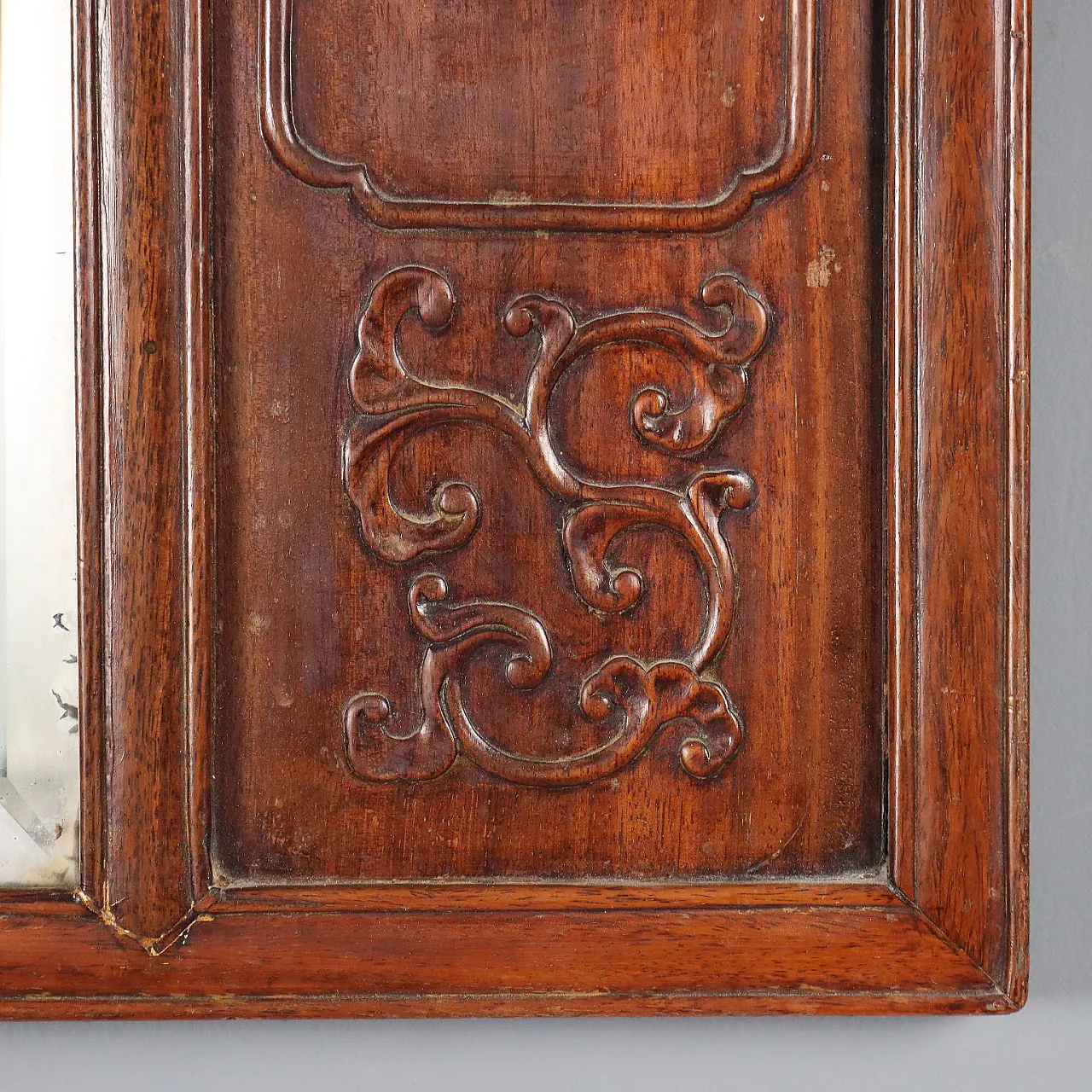 Specchiera Chinoiserie in legno esotico, '800 8
