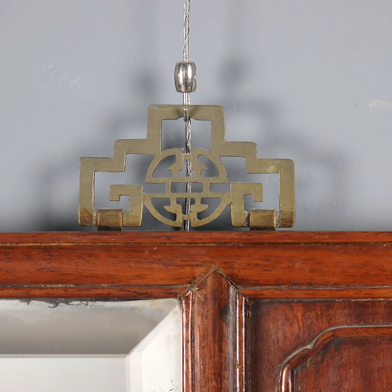Specchiera Chinoiserie in legno esotico, '800 9