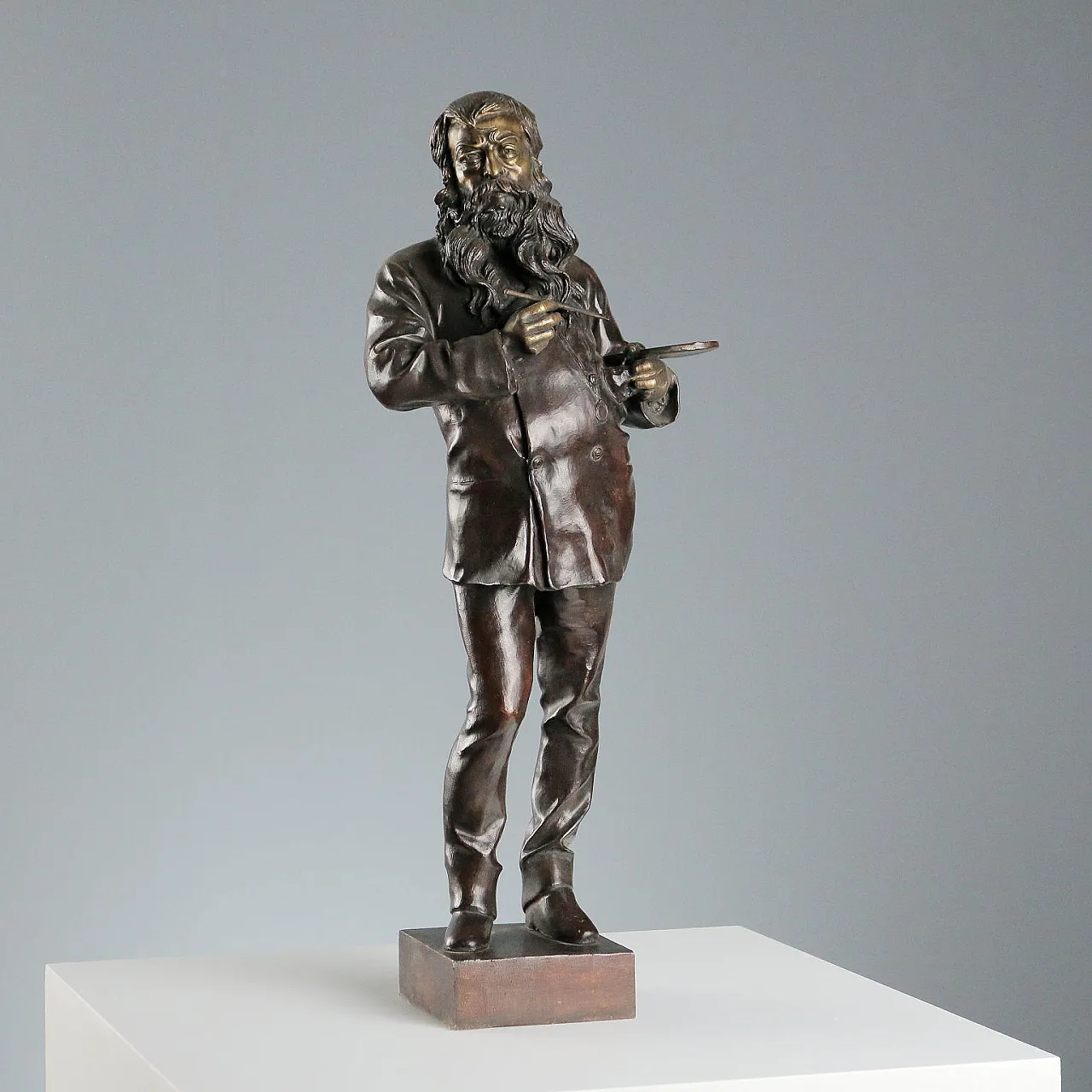 The Painter Meissonier, by Vincenzo Gemito, Chiurazzi Foundry, 20th c. 1