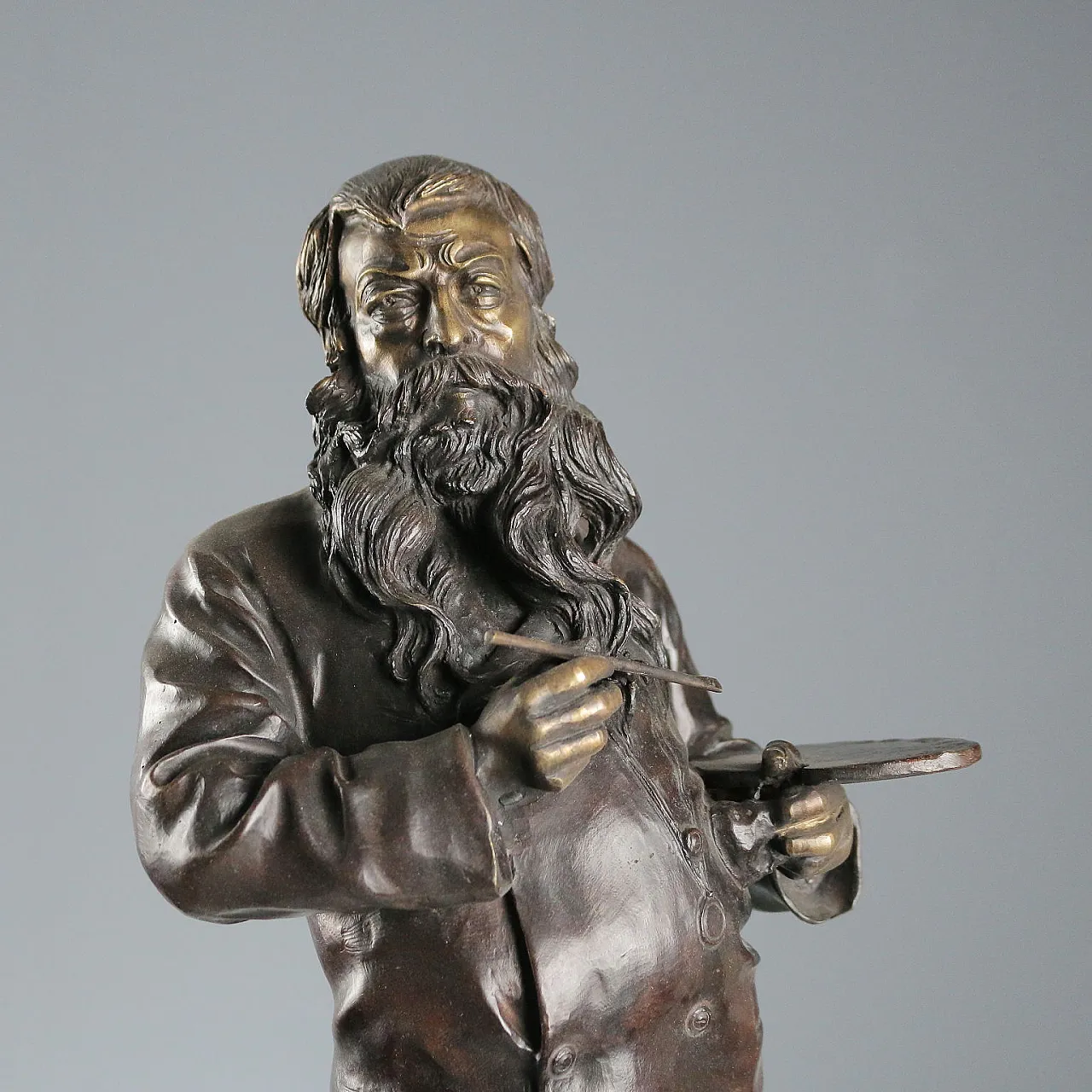 The Painter Meissonier, by Vincenzo Gemito, Chiurazzi Foundry, 20th c. 3