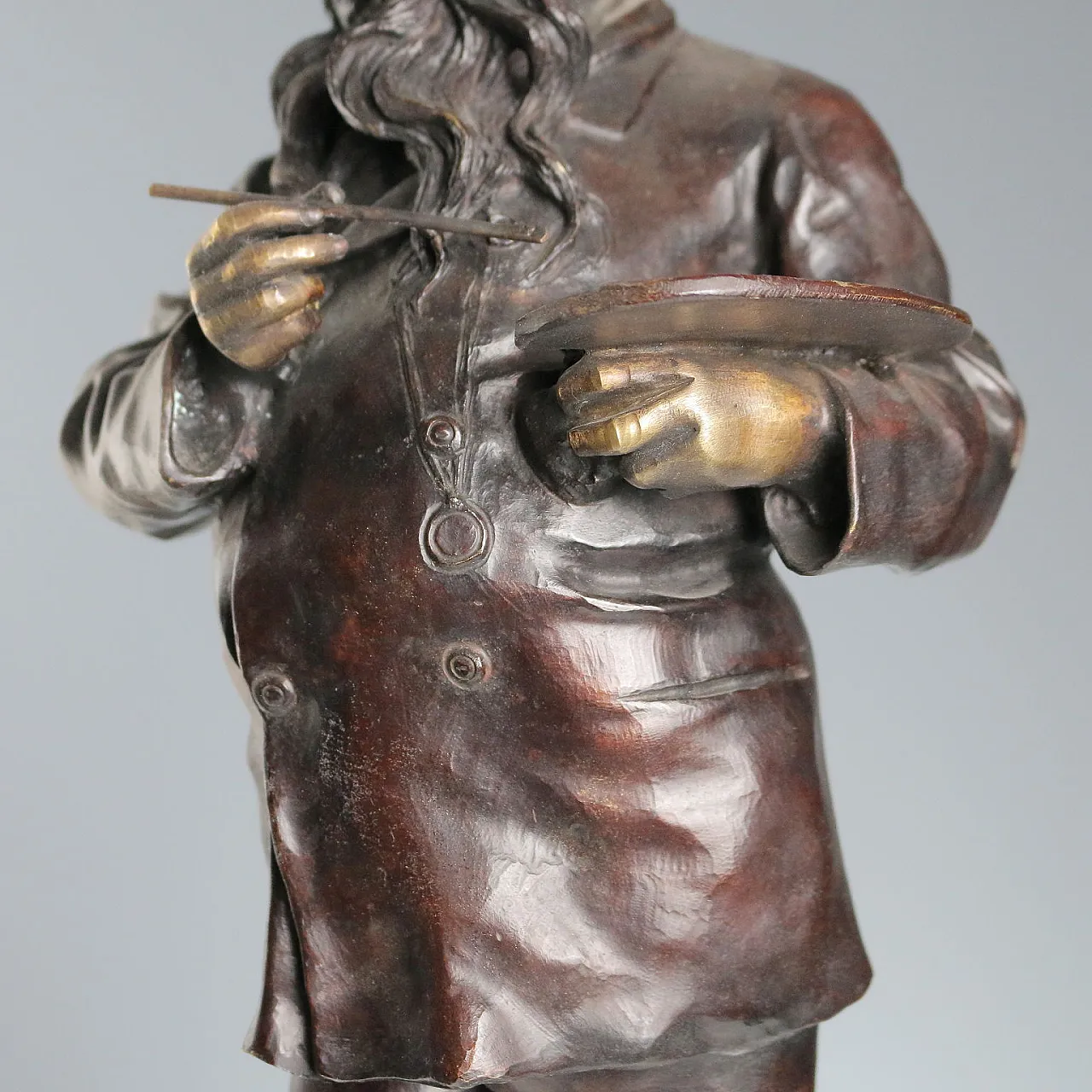 The Painter Meissonier, by Vincenzo Gemito, Chiurazzi Foundry, 20th c. 7