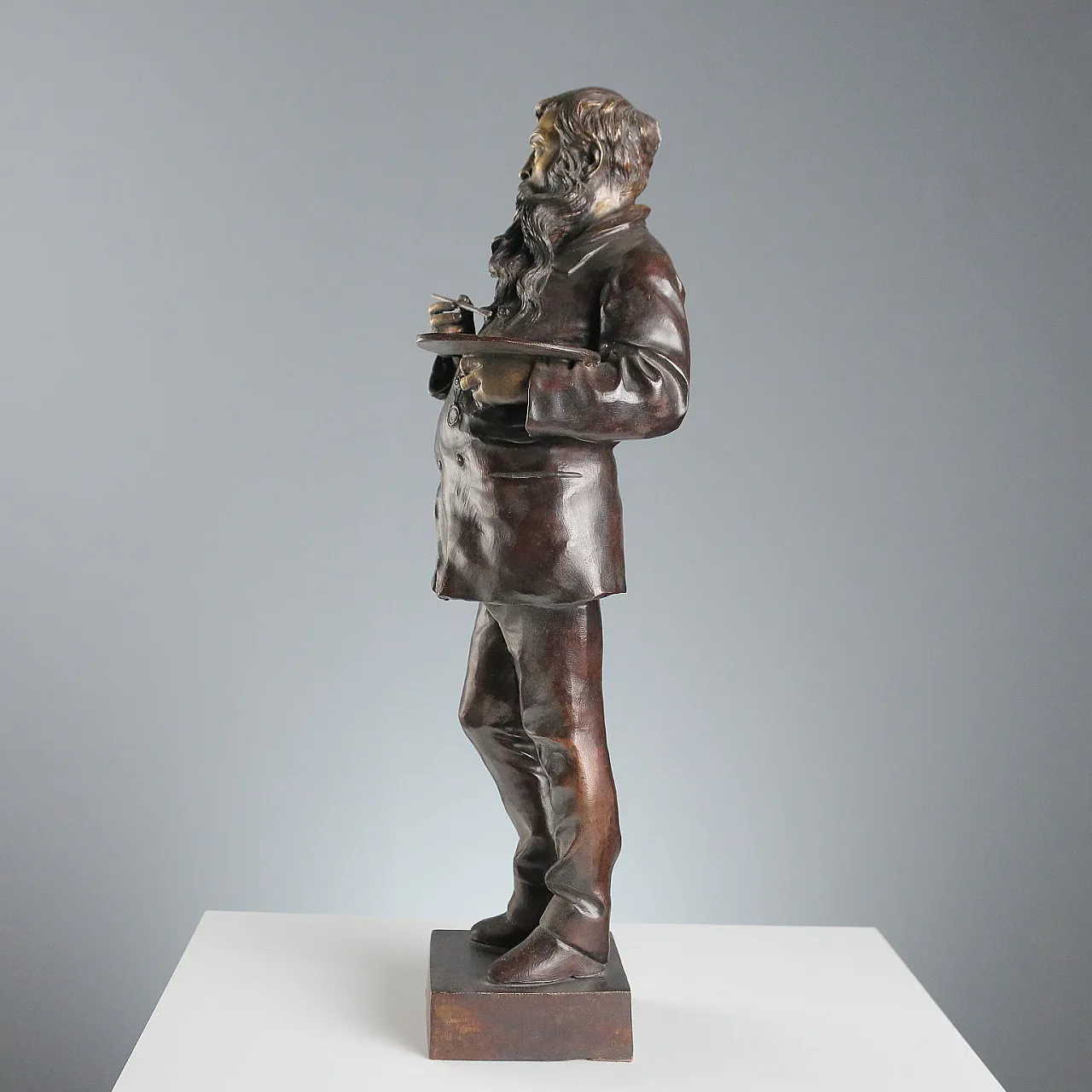 The Painter Meissonier, by Vincenzo Gemito, Chiurazzi Foundry, 20th c. 9