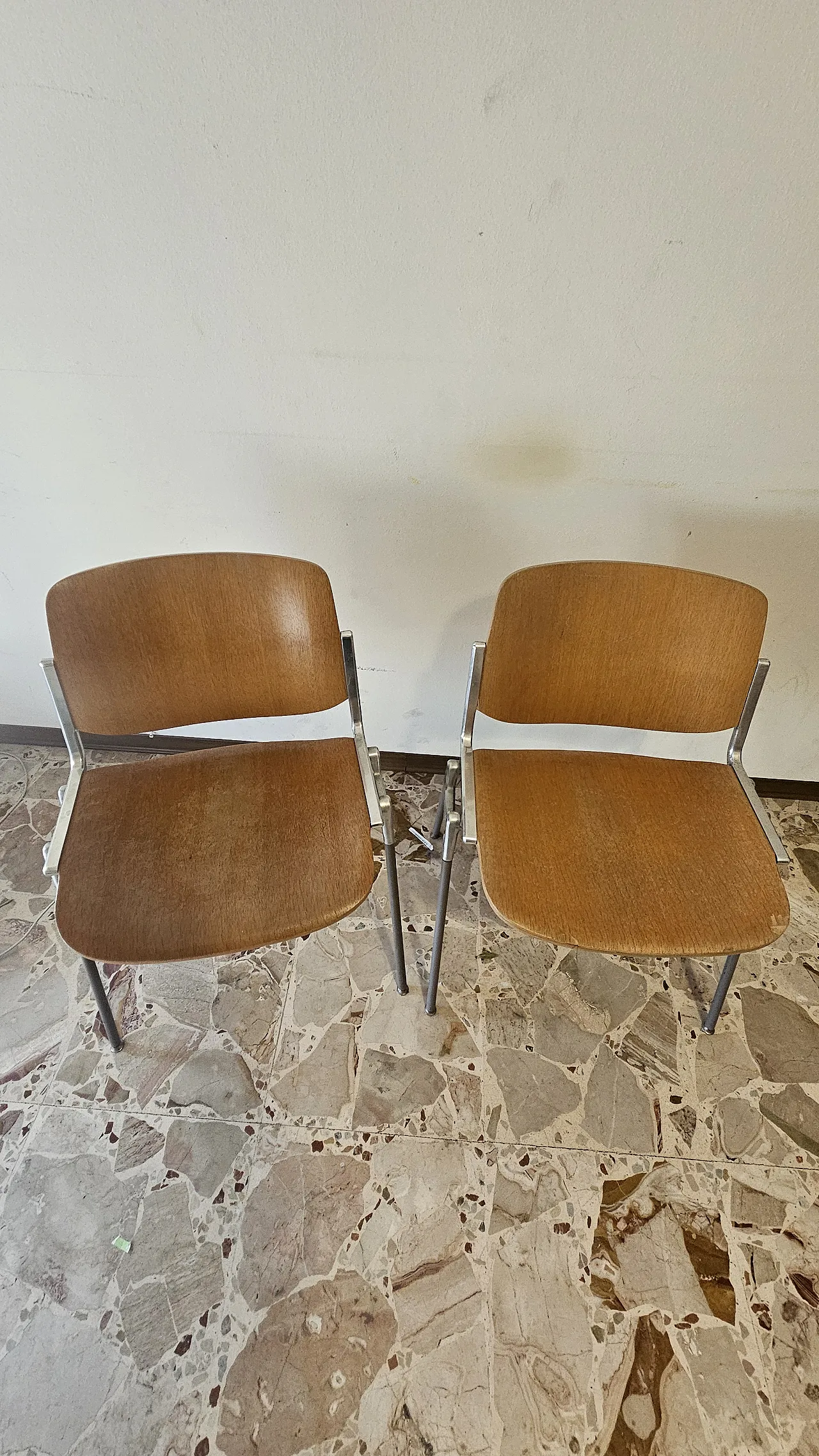 7 chairs by Giancarlo Piretti for Anonima Castelli, 1988 7