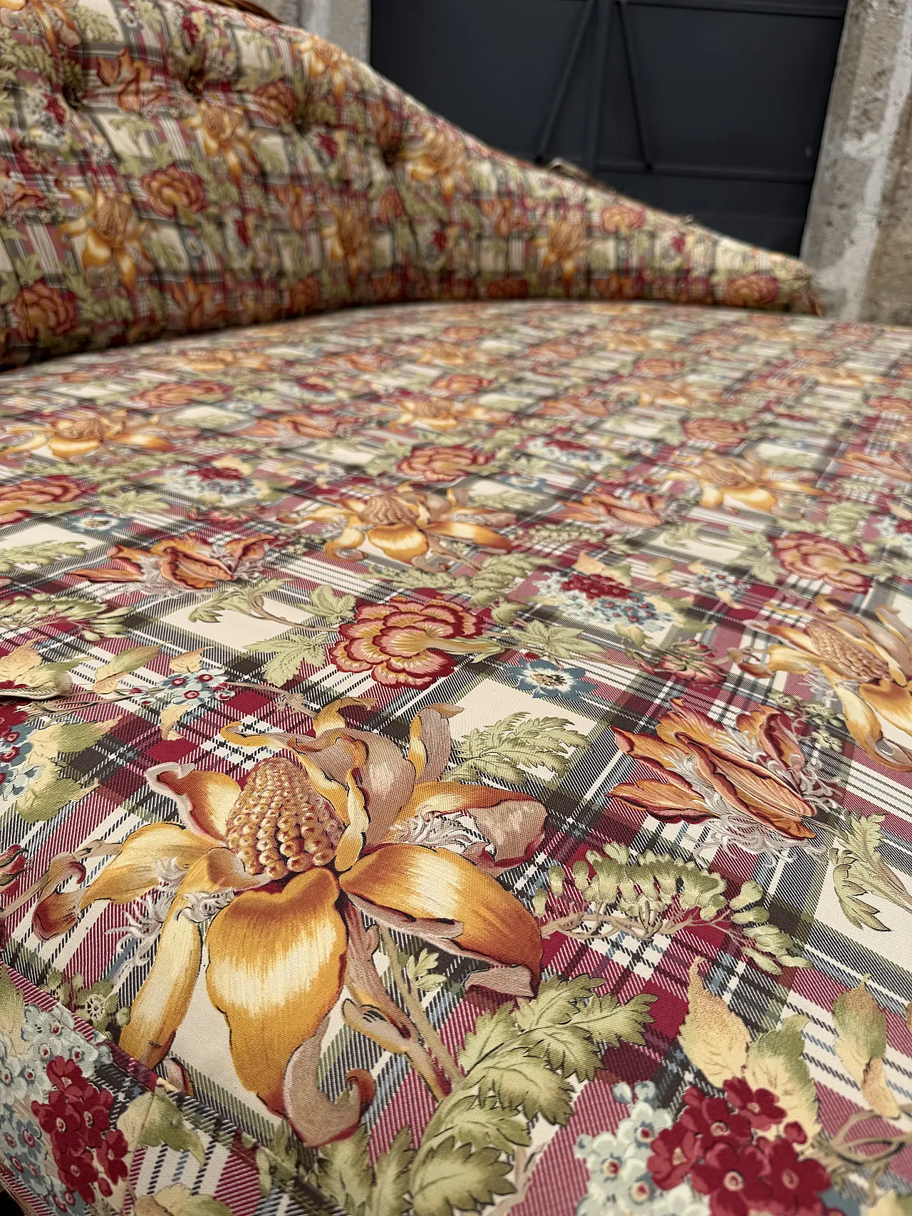 Divano letto in bamboo, anni '70 3