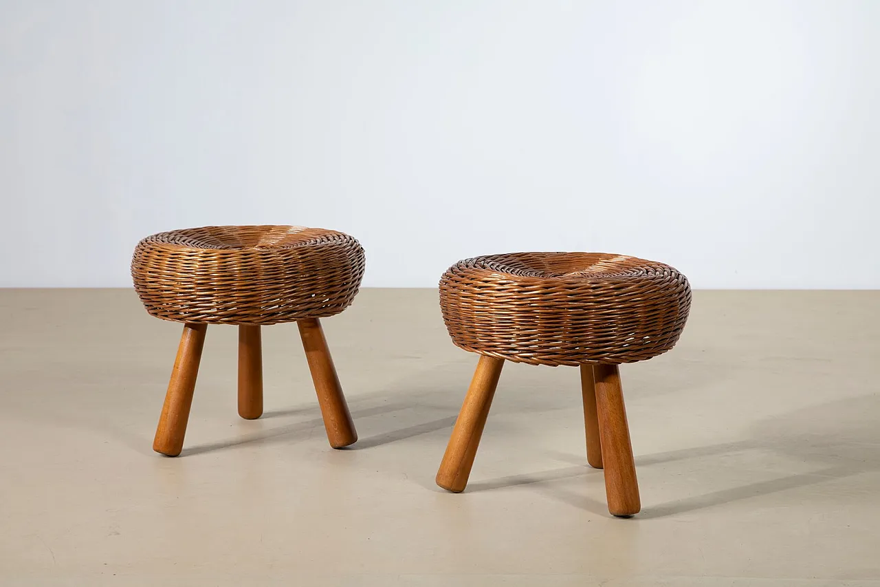 Pair of Mid-Century stools attributed to Tony Paul, 1950s 1
