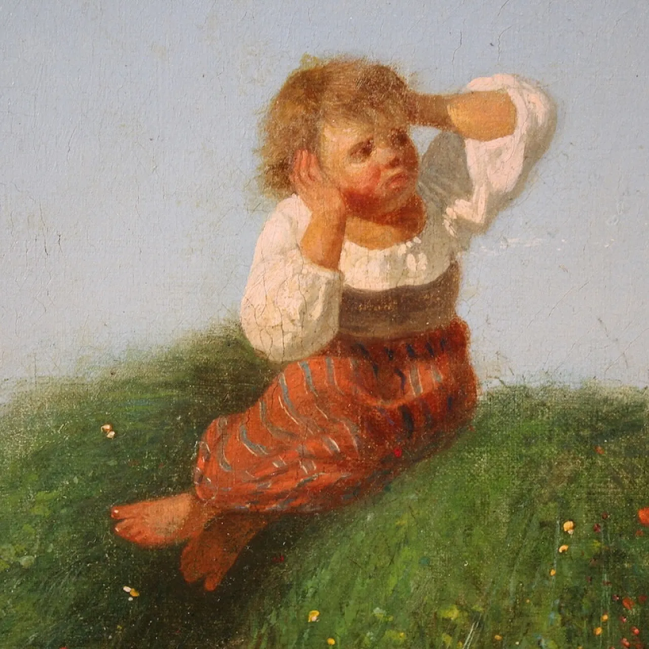 Pastoral genre scene painting, 19th century 10