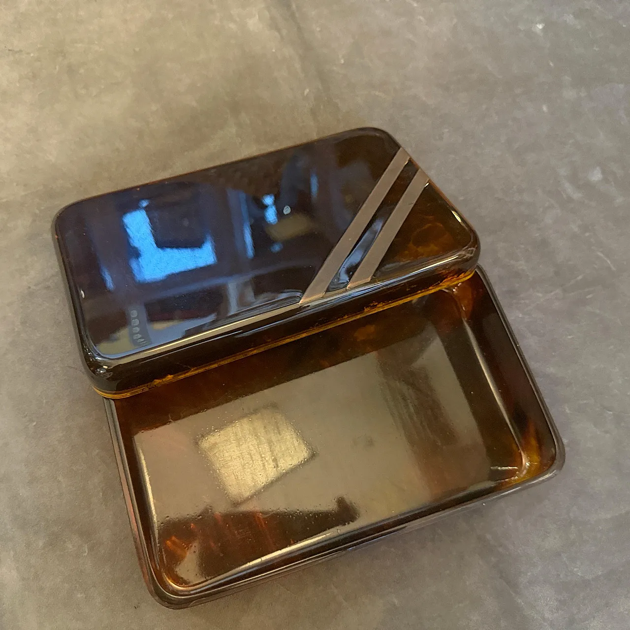 Scatola di lusso in lucite sintetica, stile Dior Home, anni '70 5