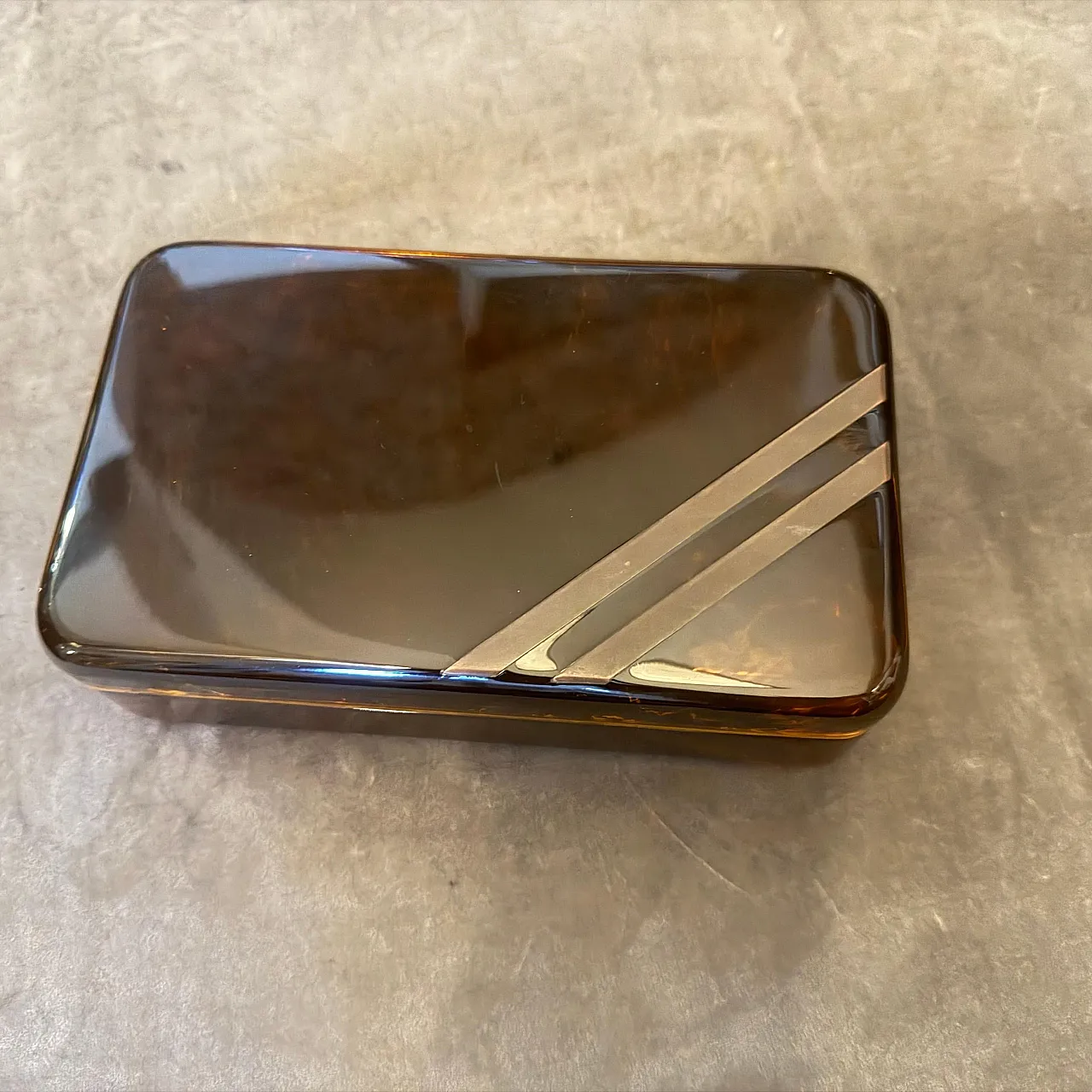 Scatola di lusso in lucite sintetica, stile Dior Home, anni '70 9