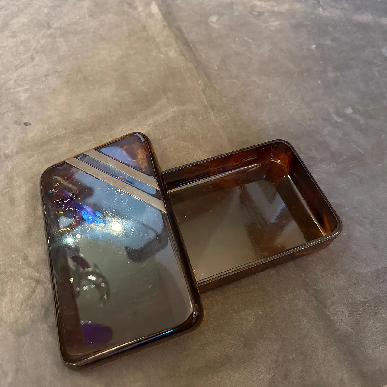 Scatola di lusso in lucite sintetica, stile Dior Home, anni '70 10