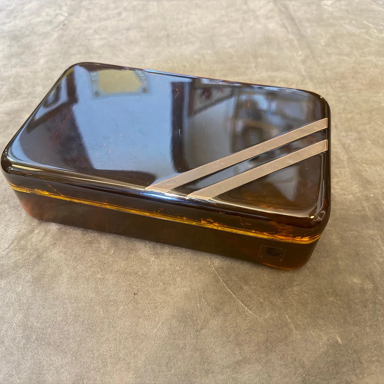Scatola di lusso in lucite sintetica, stile Dior Home, anni '70 11