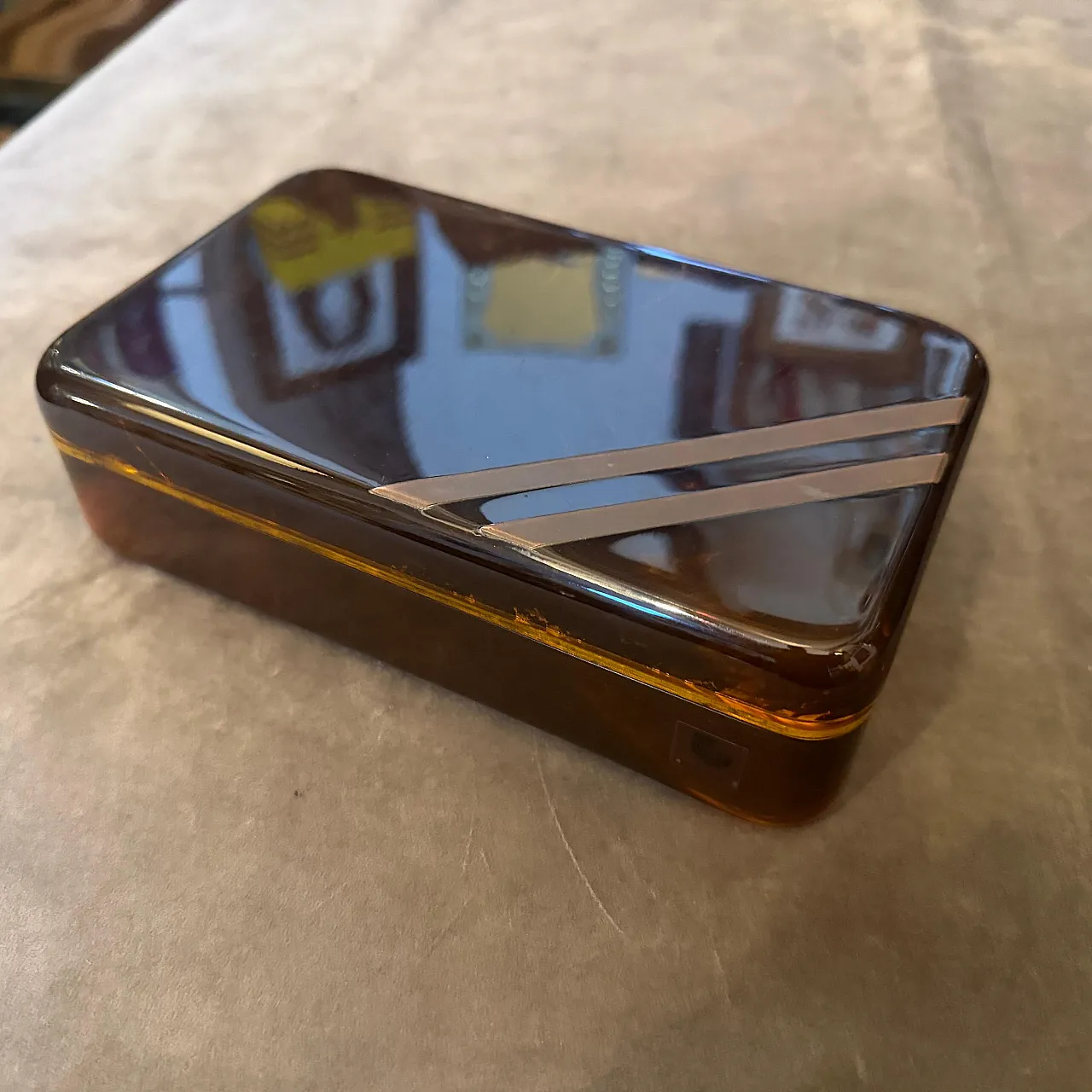 Scatola di lusso in lucite sintetica, stile Dior Home, anni '70 12