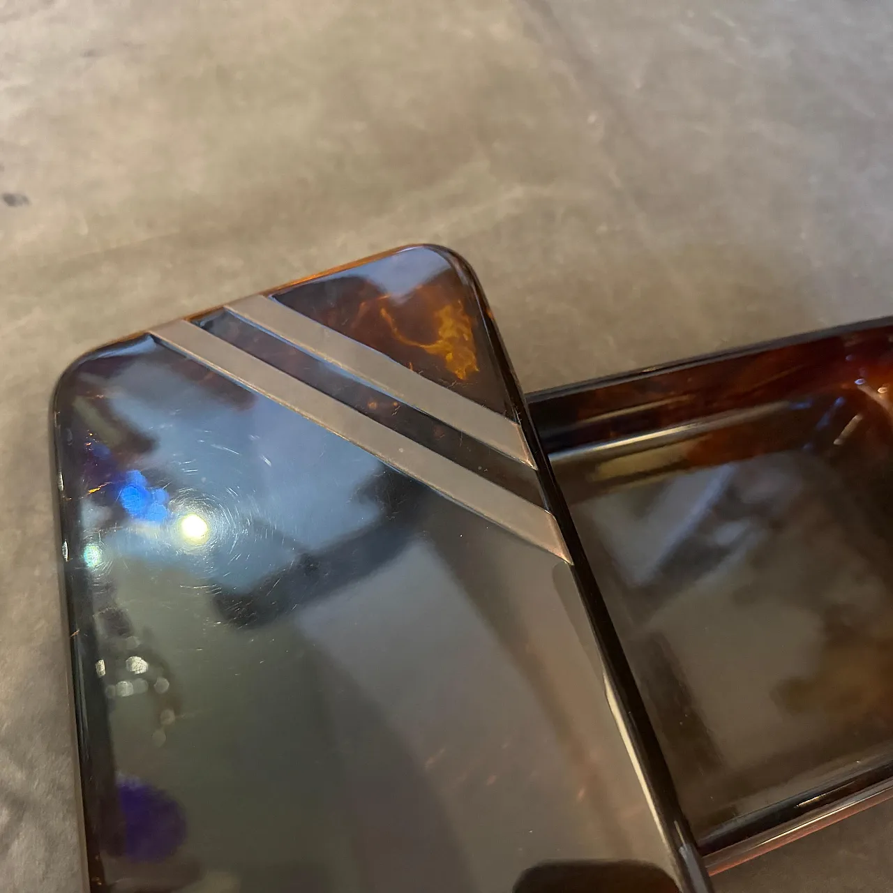 Scatola di lusso in lucite sintetica, stile Dior Home, anni '70 13