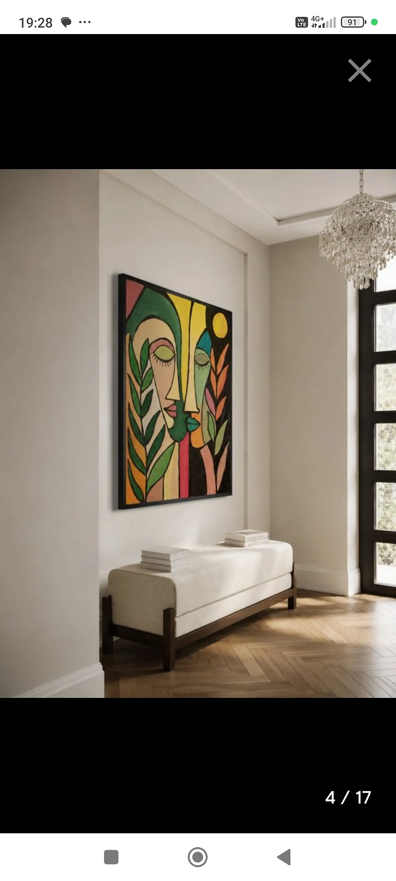 Quadro XXL acrilico su tela di Emanuela Pecchia, anni 2000 31