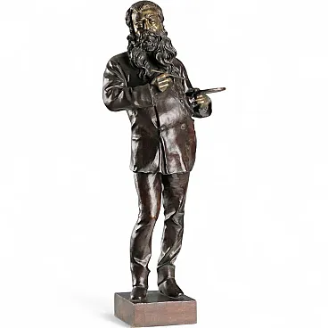 The Painter Meissonier, by Vincenzo Gemito, Chiurazzi Foundry, 20th c.