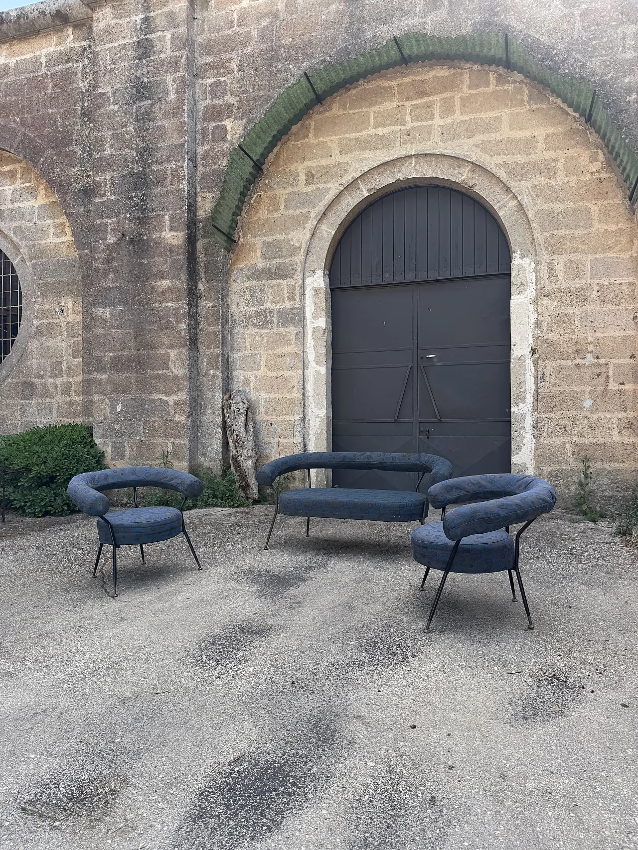 Divano con due poltrone di Ipe Brevetti, anni '70 3