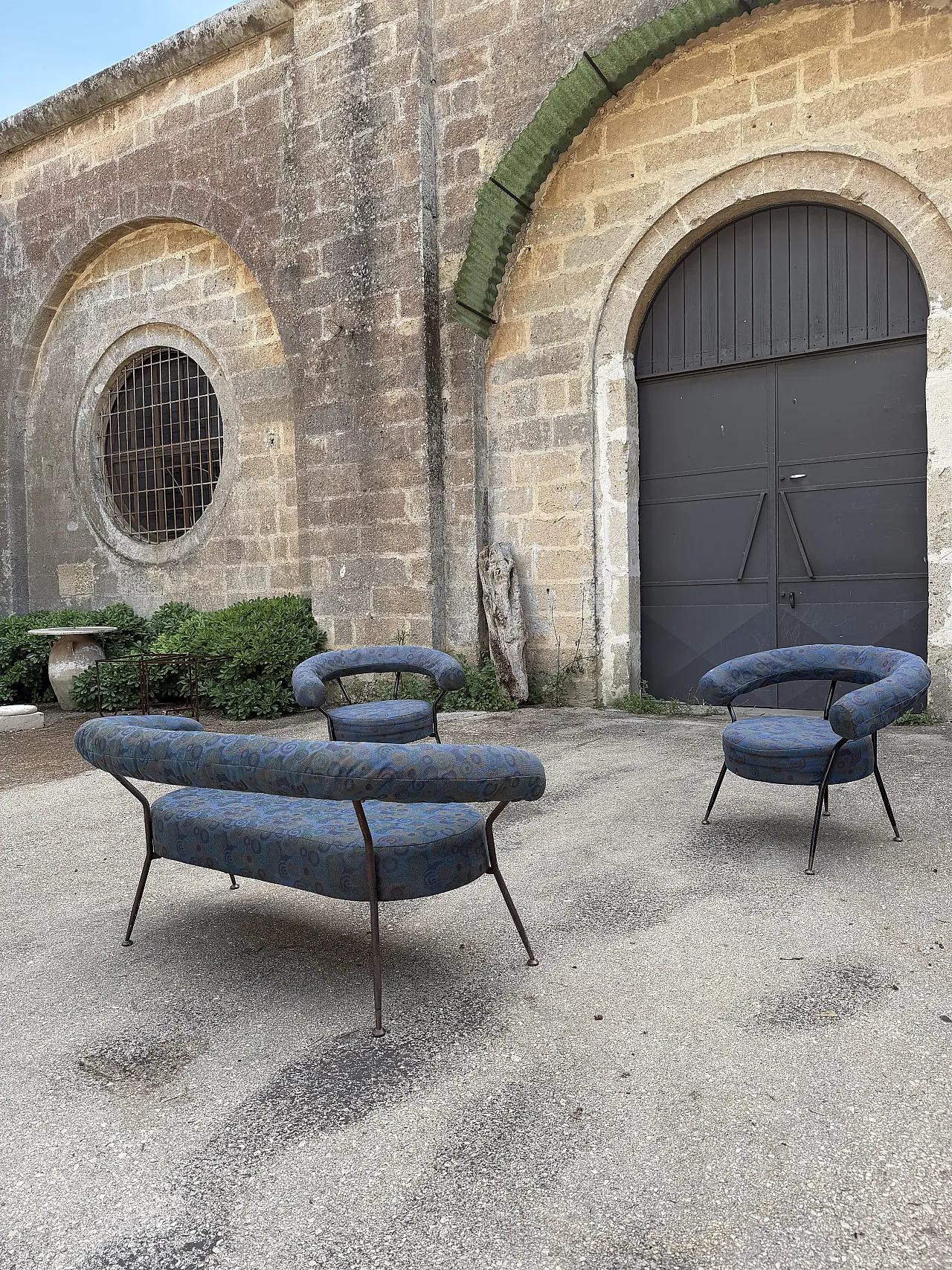 Divano con due poltrone di Ipe Brevetti, anni '70 10